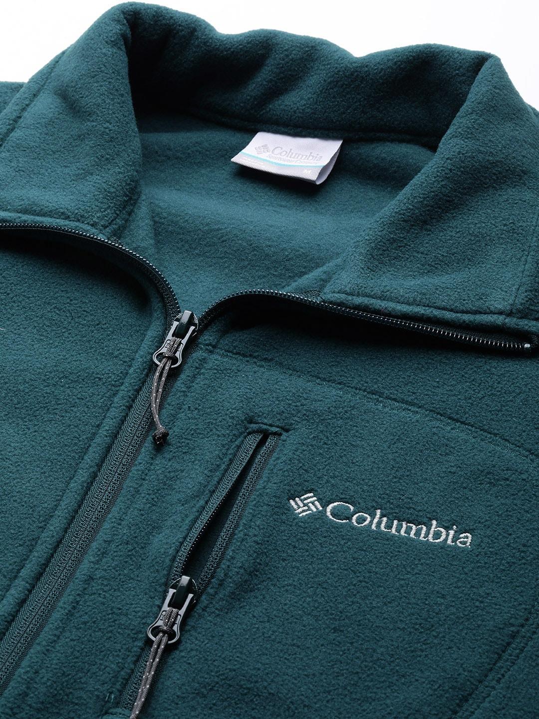 Columbia Men Blue Fast Trek II Full Zip Fleece Jacket