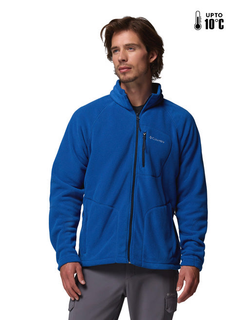 Columbia Men Blue Fast Trek II Fleece Jacket