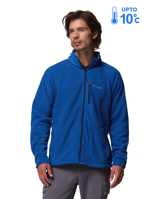 Columbia Men Blue Fast Trek II Fleece Jacket