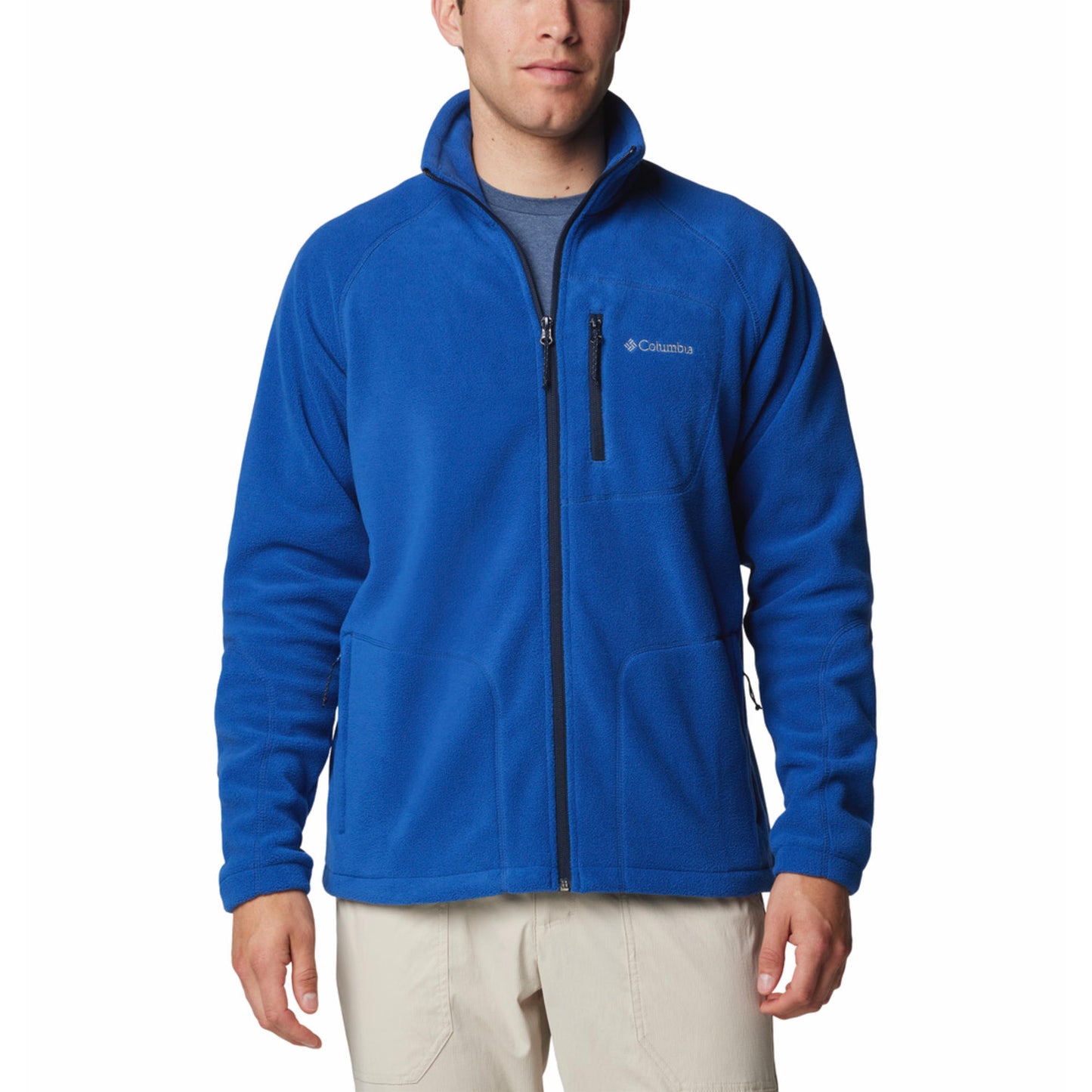 Columbia Men Blue Fast Trek II Full Zip Fleece