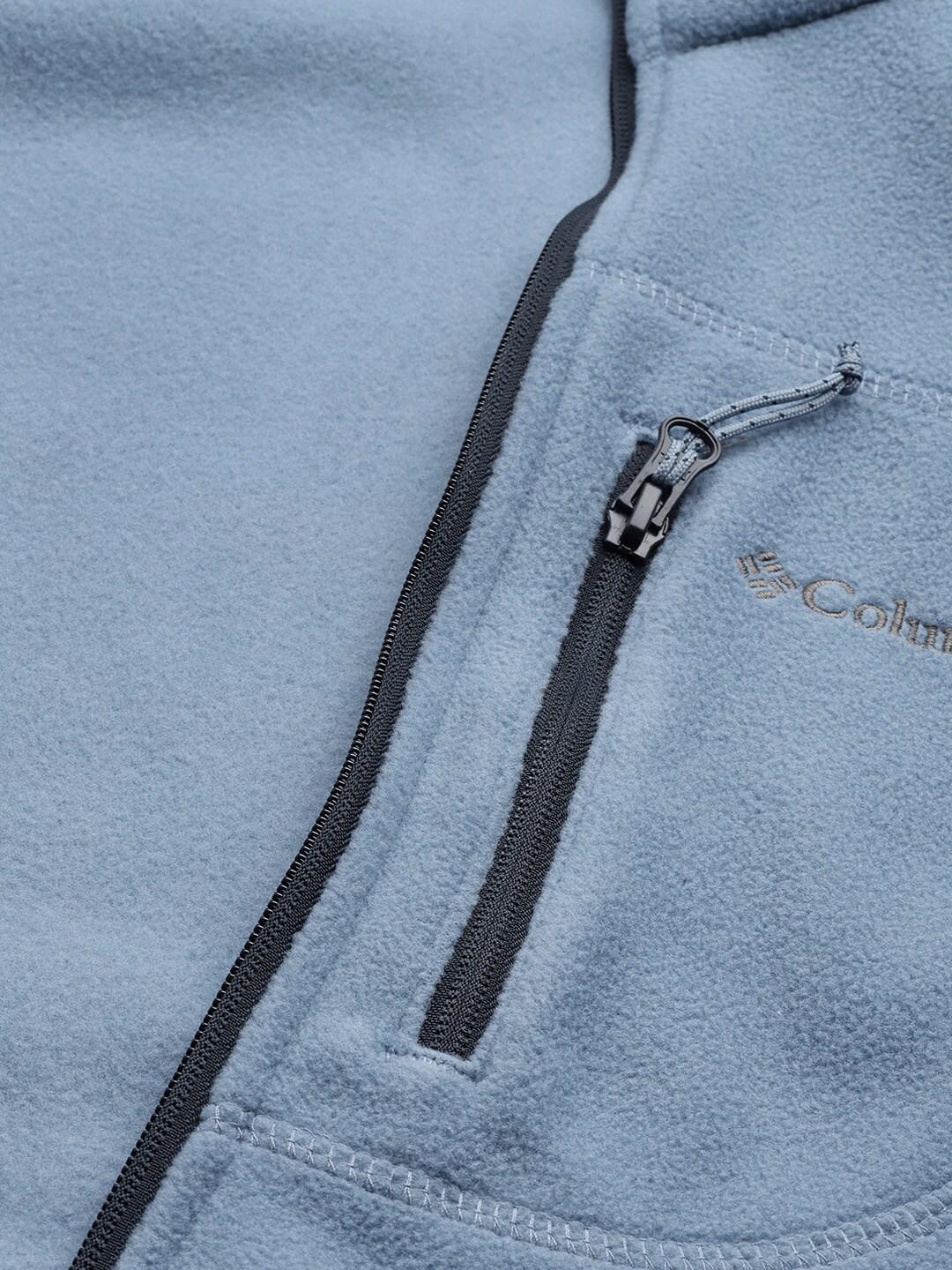Columbia Men Blue Fast Trek II Full Zip Fleece Jacket