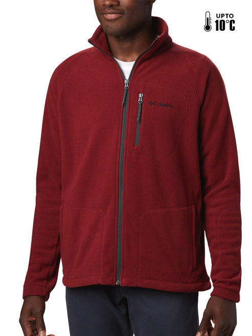 Columbia Men Pink Fast Trek II Full Zip Fleece
