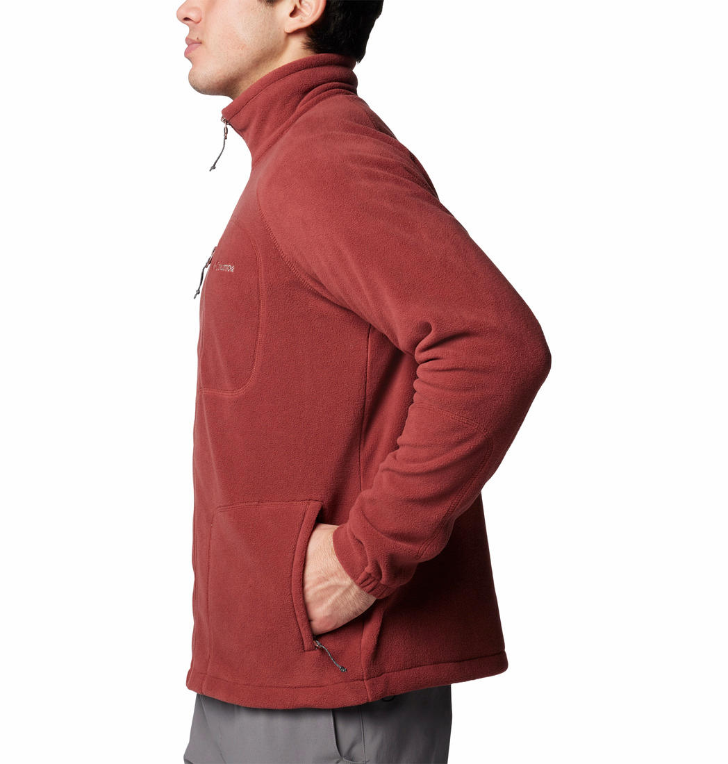 Columbia Men Red Fast Trek II Full Zip Fleece