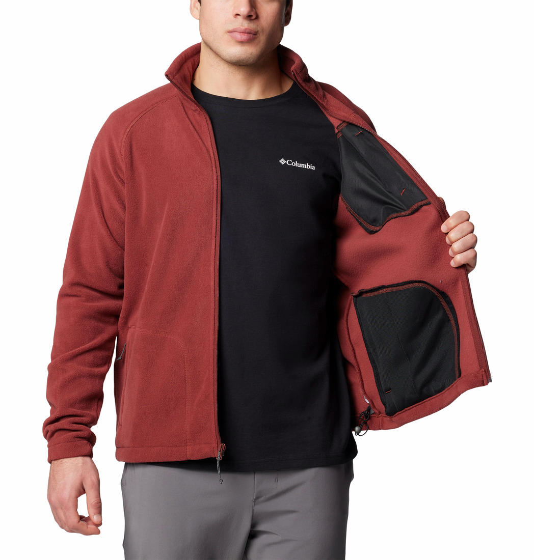 Columbia Men Red Fast Trek II Full Zip Fleece