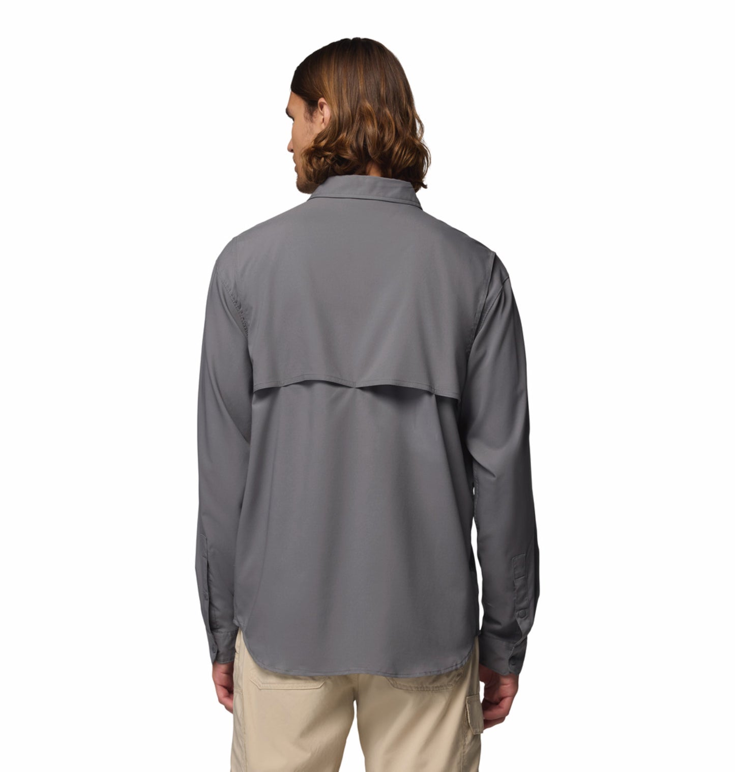 Columbia Men's Grey Omni-Shade Silver Ridge Utility II Long Sleeve Shirt