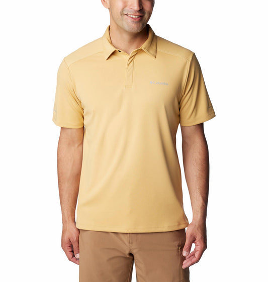 Columbia Men Yellow Columbia Men Black Mesa Polo T-Shirt