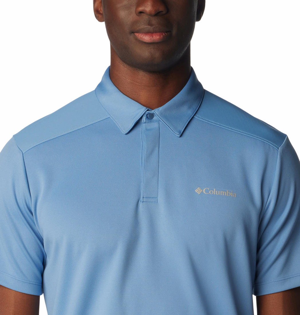Columbia Men Navy Blue Columbia Men Black Mesa Polo T-Shirt