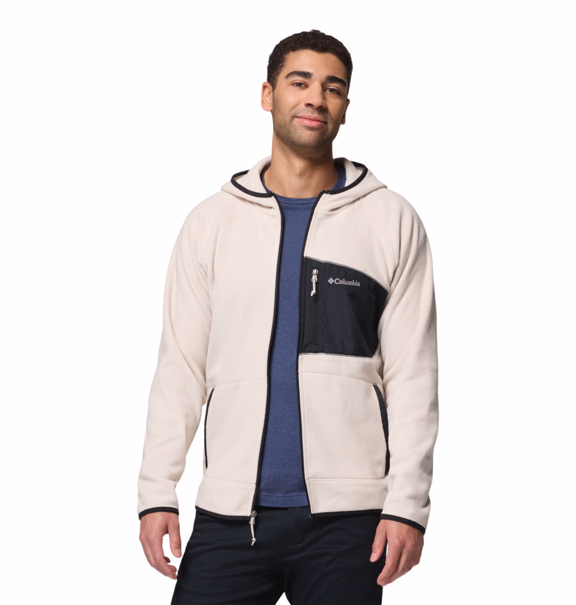 Columbia Men Beige Fast Trek Overlay Fleece Jacket – Adventuras India