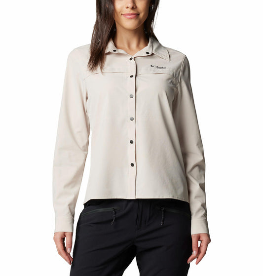Columbia Womens Brown Summit Valley Woven Long Sleeve Shirt
