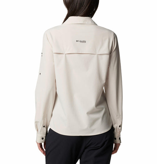 Columbia Womens Brown Summit Valley Woven Long Sleeve Shirt