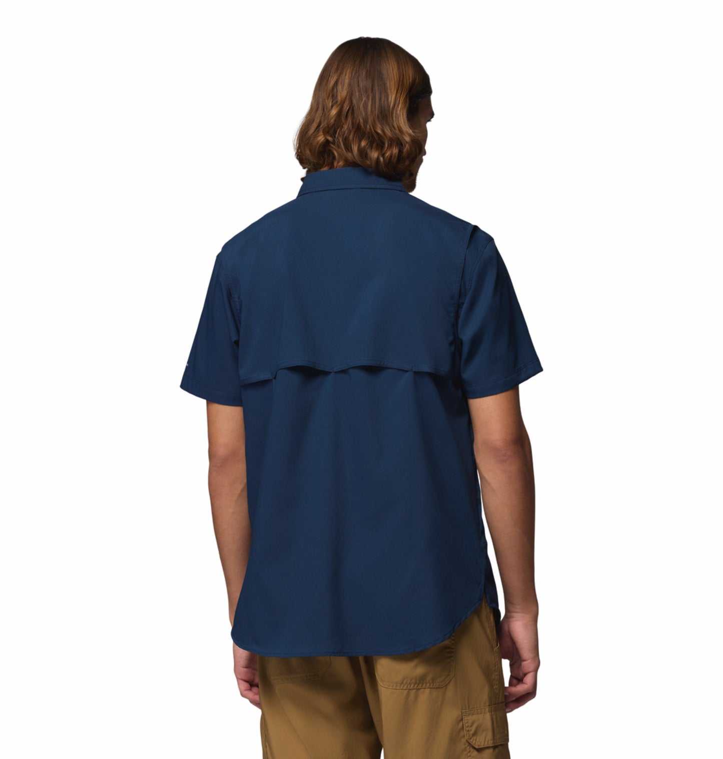 Columbia Men's Navy Blue Omni-Shade Silver Ridge Utility II Short Sleeve Shirt