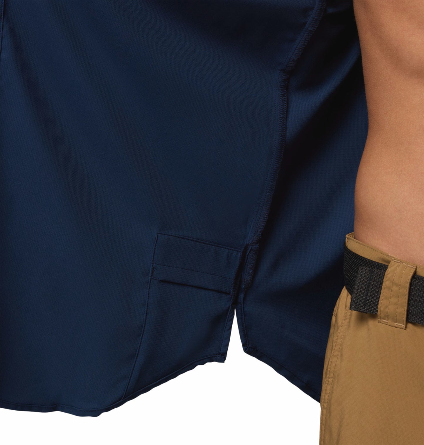Columbia Men's Navy Blue Omni-Shade Silver Ridge Utility II Short Sleeve Shirt