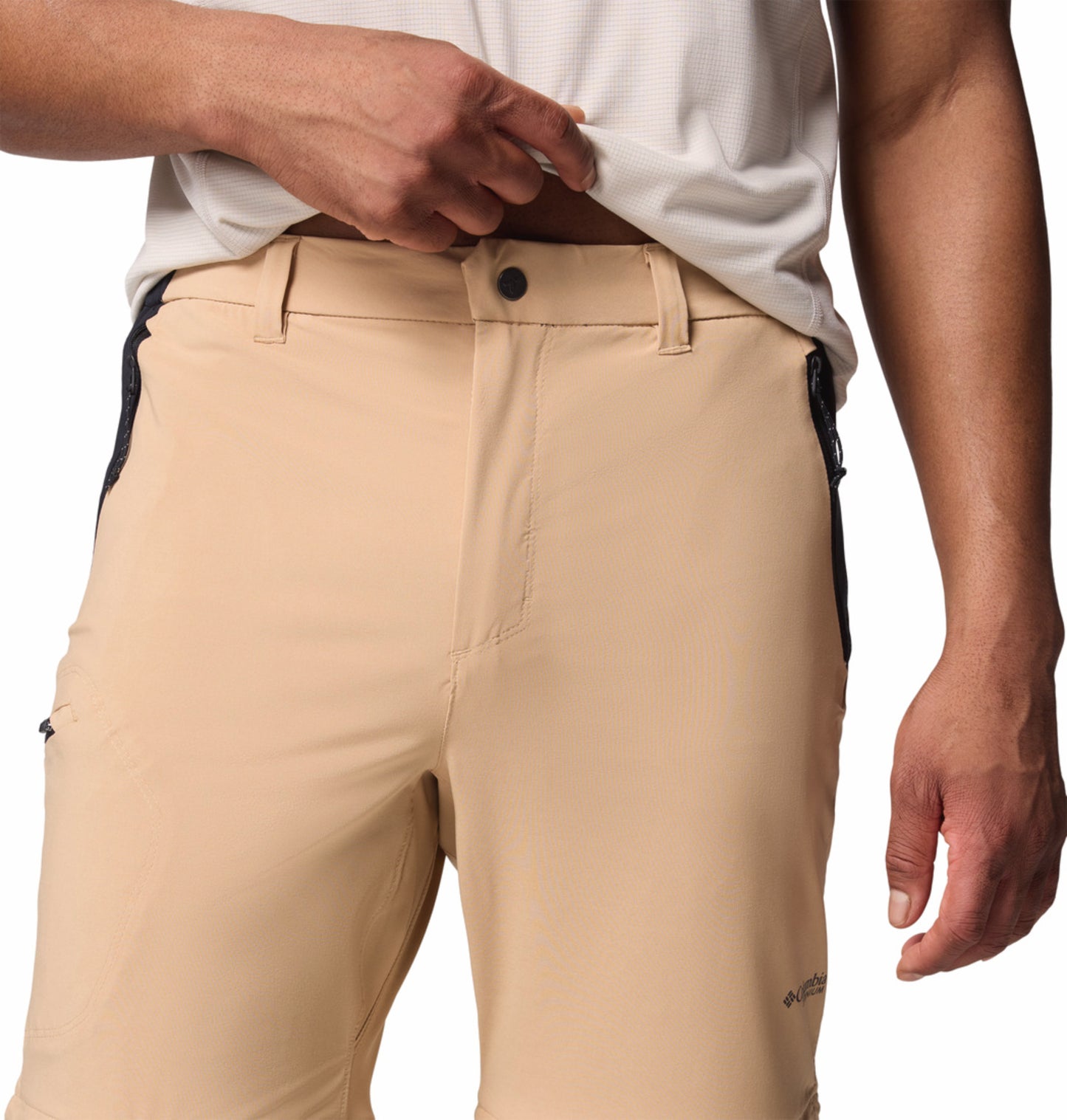 Columbia Men Beige OmniShade Broad Spectrum UPF 50 Triple Canyon Convertible II Pant
