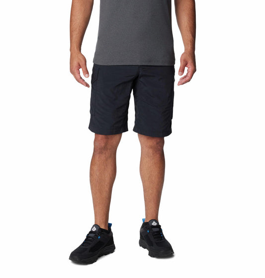 Columbia Men Black Silver Ridge Cargo Short (Sun Protection)