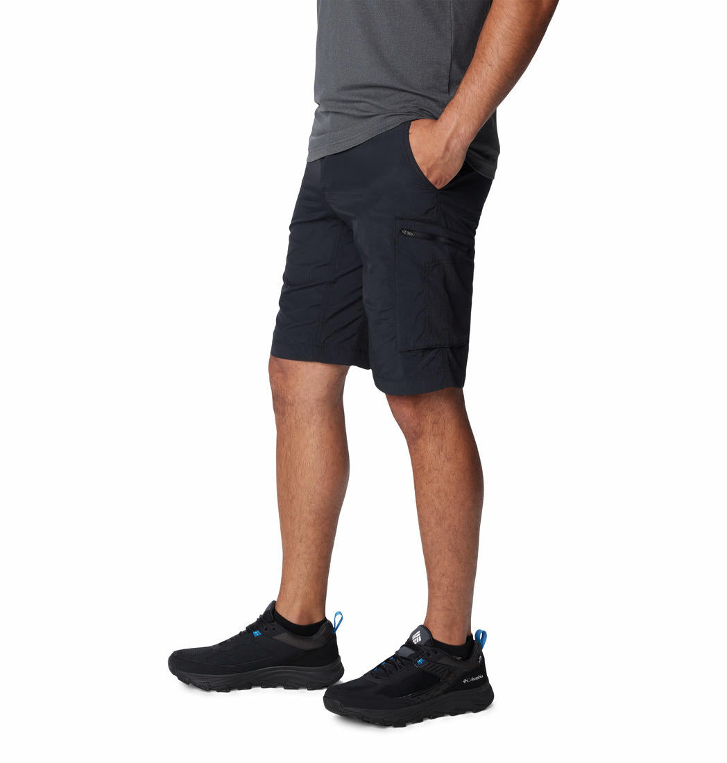 Columbia Men Black Silver Ridge Cargo Short (Sun Protection)