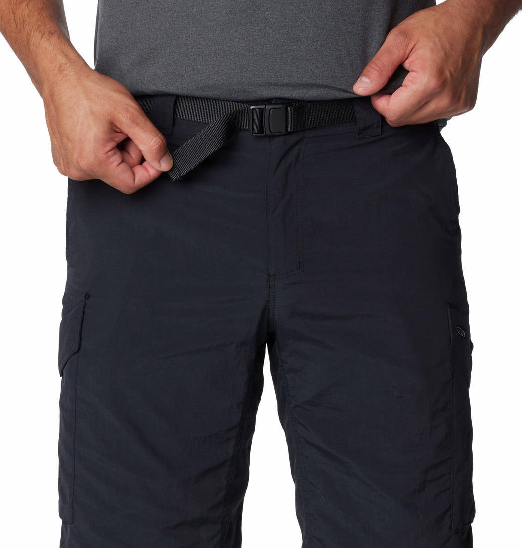 Columbia Men Black Silver Ridge Cargo Short (Sun Protection)