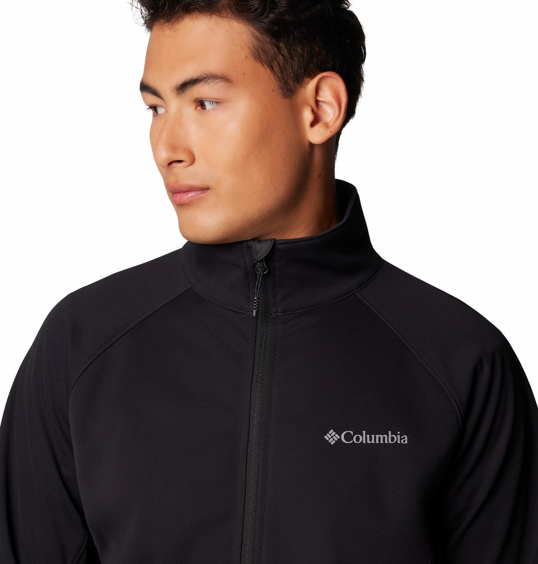 Columbia Mens Black Outdoor Tracks Full Zip II Jacket