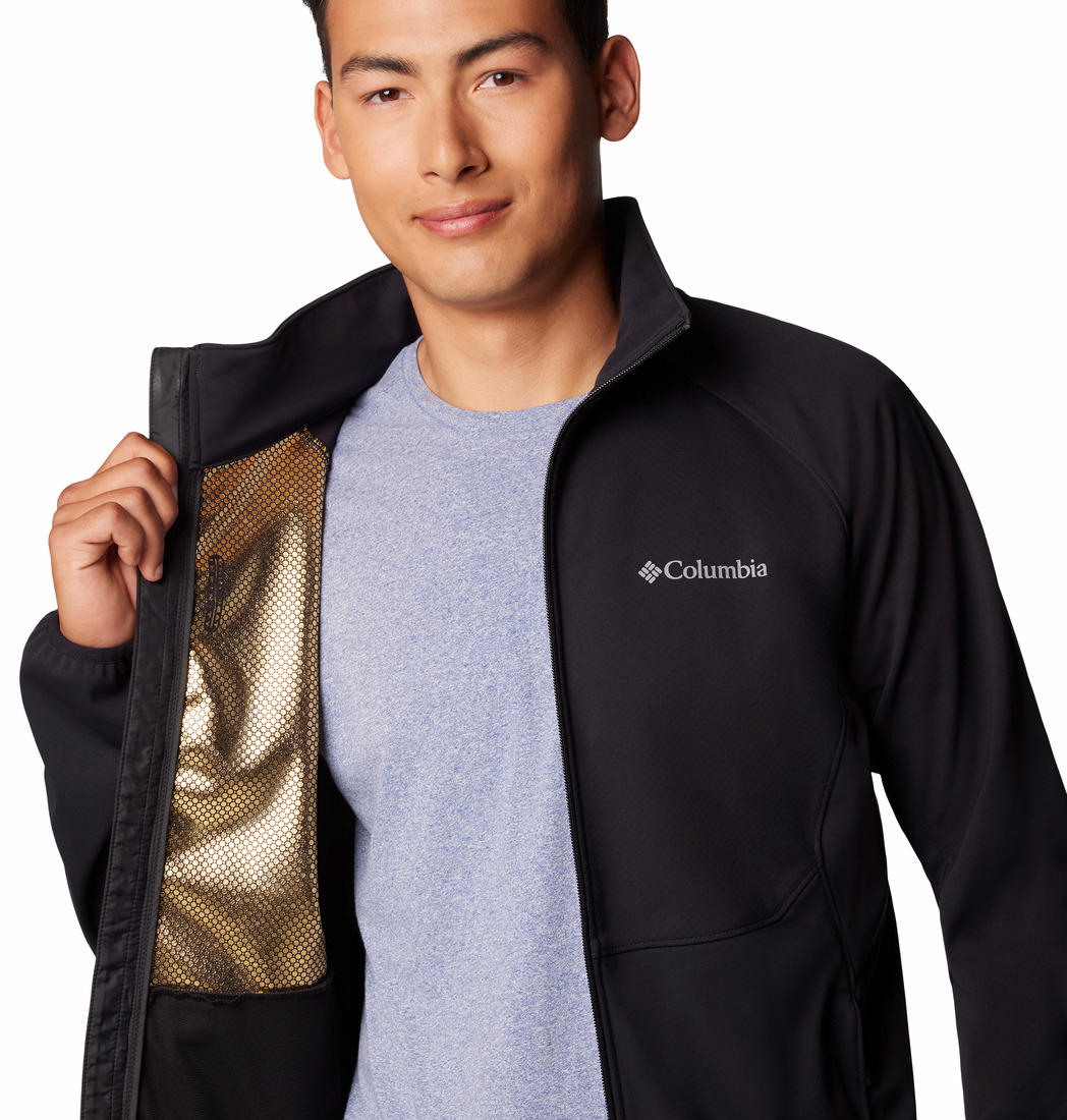 Columbia Mens Black Outdoor Tracks Full Zip II Jacket