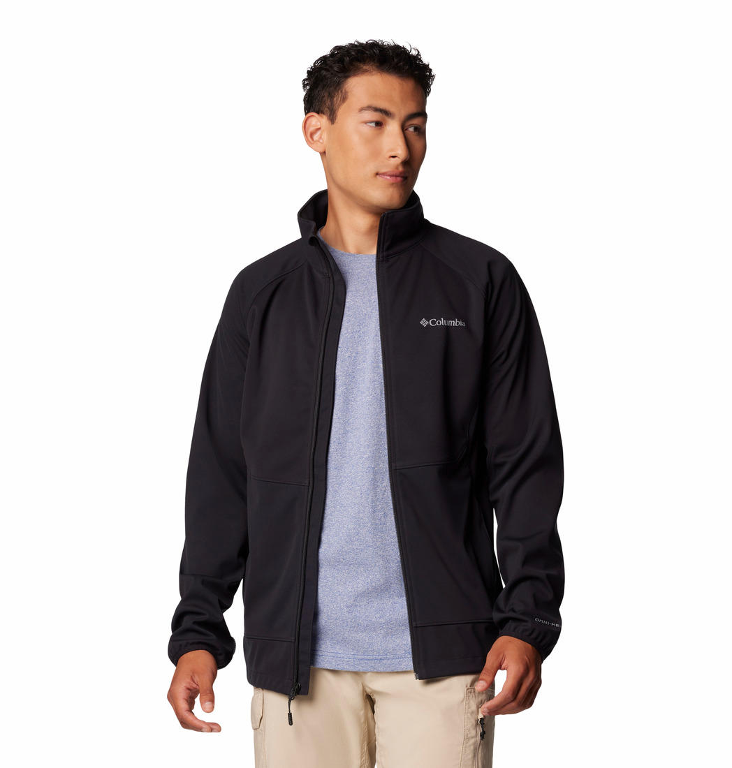 Columbia Mens Black Outdoor Tracks Full Zip II Jacket