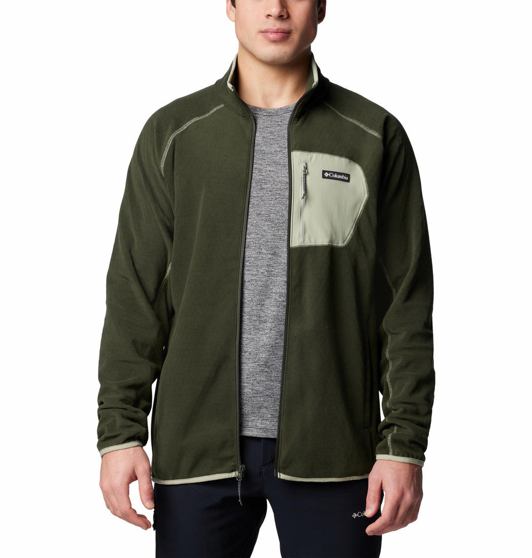 Columbia Mens Green Outdoor Tracks Full Zip II Jacket