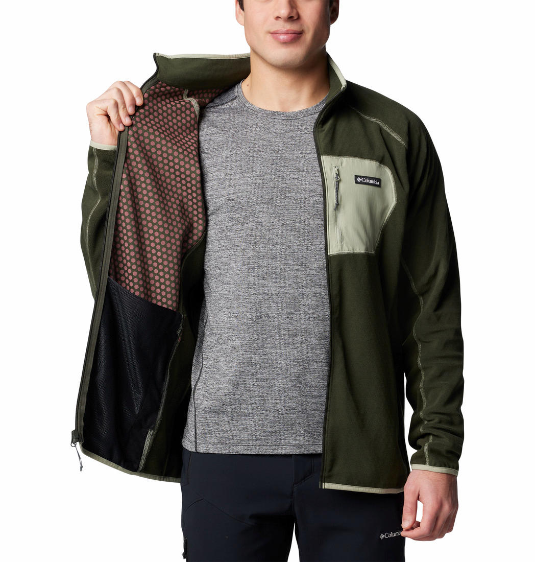 Columbia Mens Green Outdoor Tracks Full Zip II Jacket