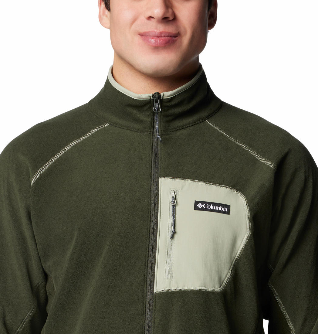 Columbia Mens Green Outdoor Tracks Full Zip II Jacket
