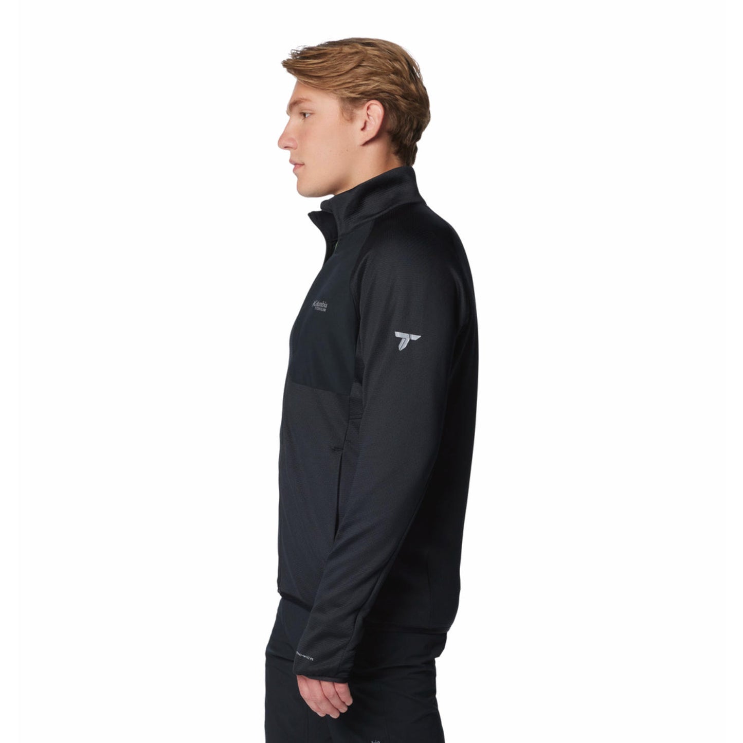 Columbia Men Black Triple Canyon Grid Fleece FZ II