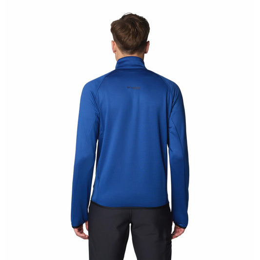 Columbia Men Blue Triple Canyon Grid Fleece FZ II
