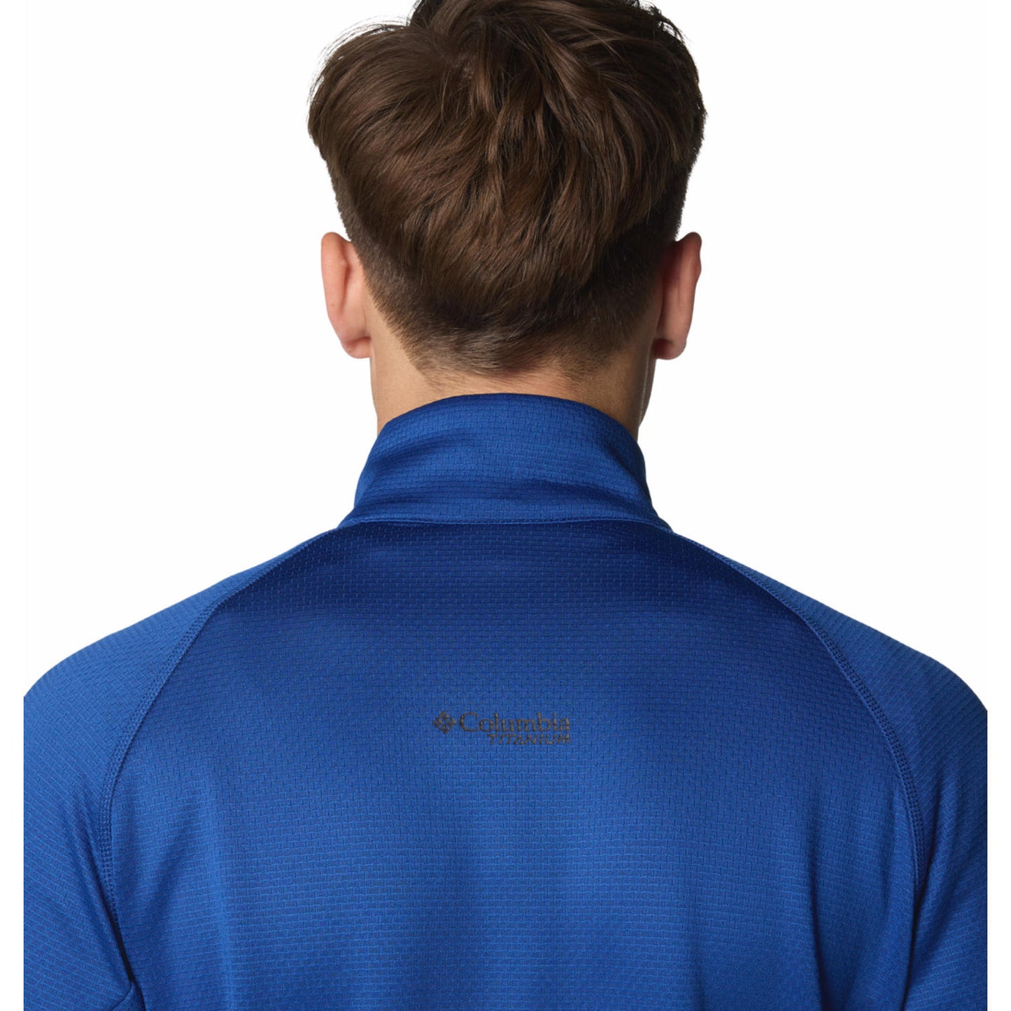 Columbia Men Blue Triple Canyon Grid Fleece FZ II