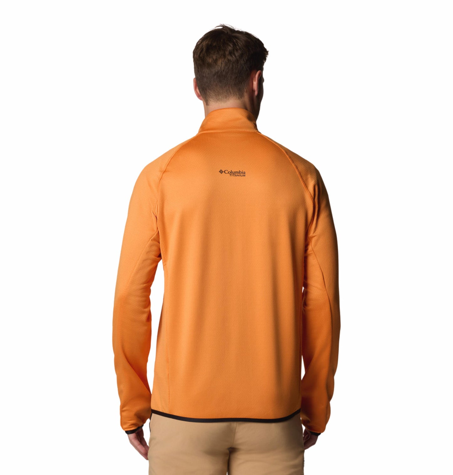 Columbia Mens Orange Omni-Wick Triple Canyon Grid II Full Zip Fleece Jacket