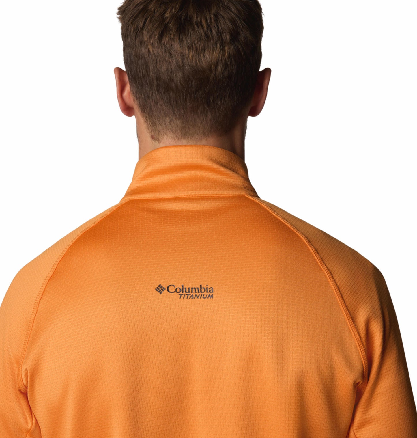Columbia Mens Orange Omni-Wick Triple Canyon Grid II Full Zip Fleece Jacket
