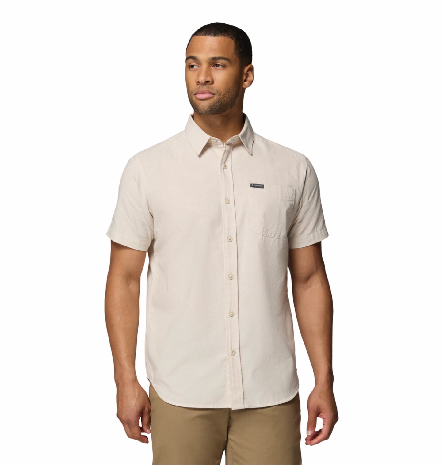 Columbia Men’s Omni-Wick Rapid Rivers Short Sleeve Shirt - Beige
