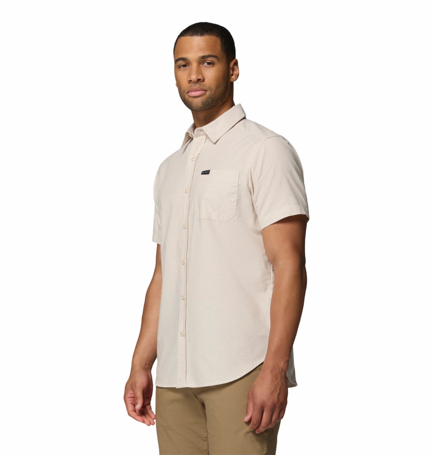 Columbia Men’s Omni-Wick Rapid Rivers Short Sleeve Shirt - Beige