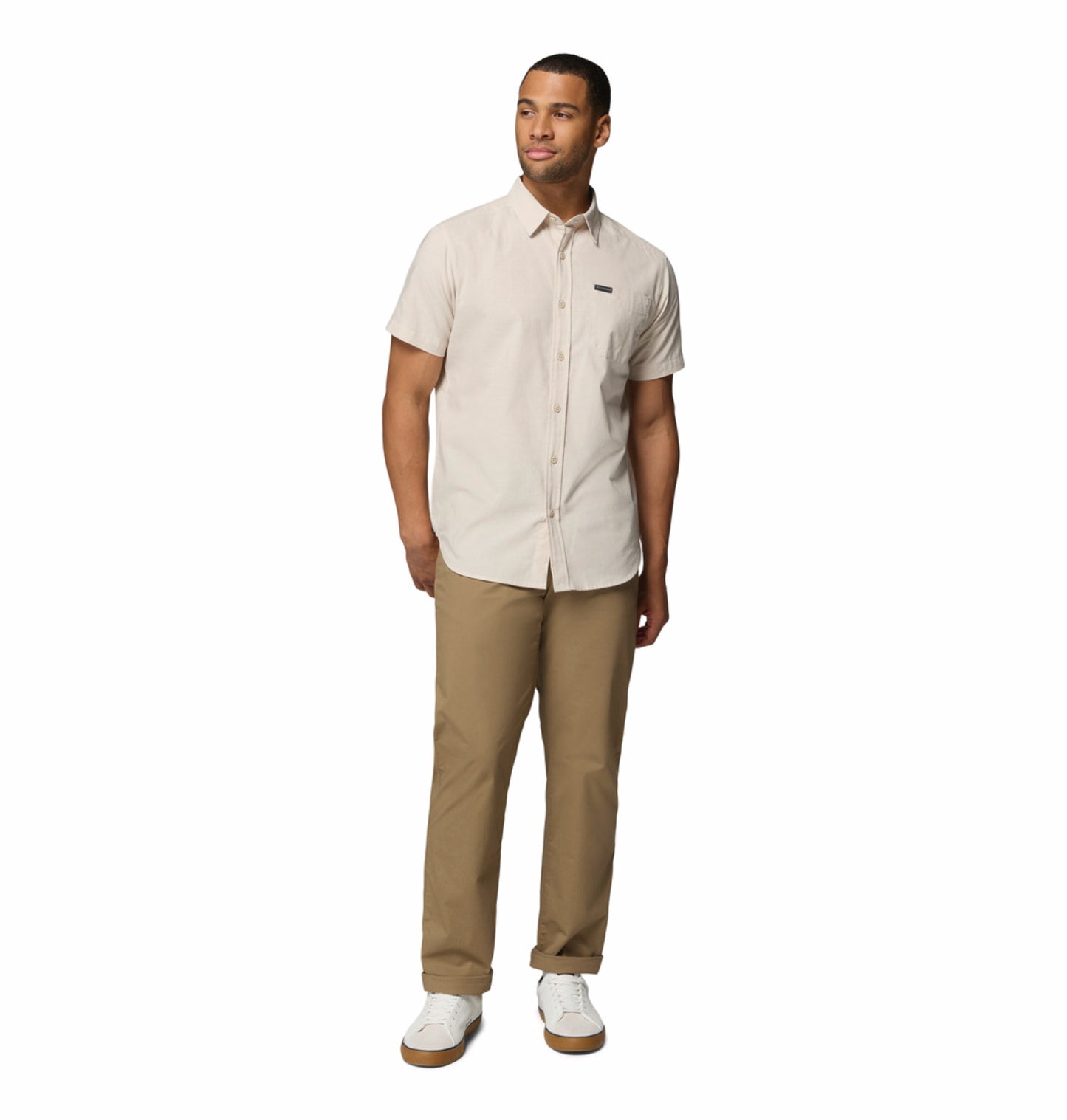 Columbia Men’s Omni-Wick Rapid Rivers Short Sleeve Shirt - Beige