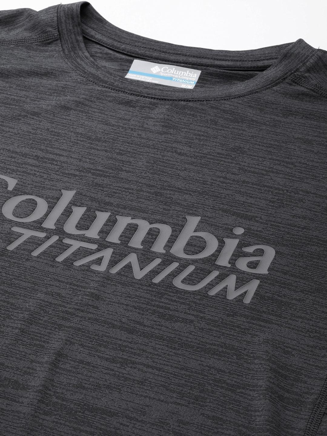 Columbia Men Grey M Titan Pass Graphic T-Shirt