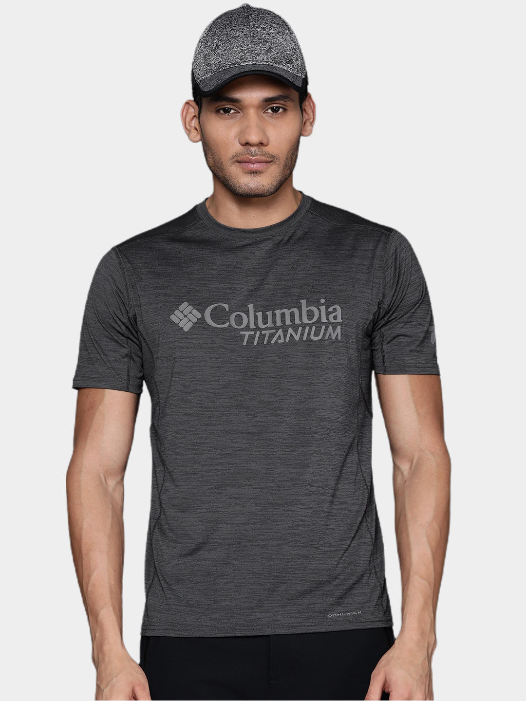 Columbia Men Grey M Titan Pass Graphic T-Shirt