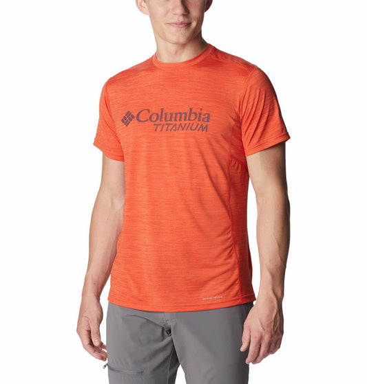 Columbia Men Orange M Titan Pass Graphic T-Shirt