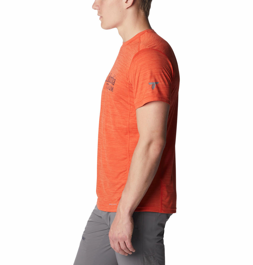 Columbia Men Orange M Titan Pass Graphic T-Shirt