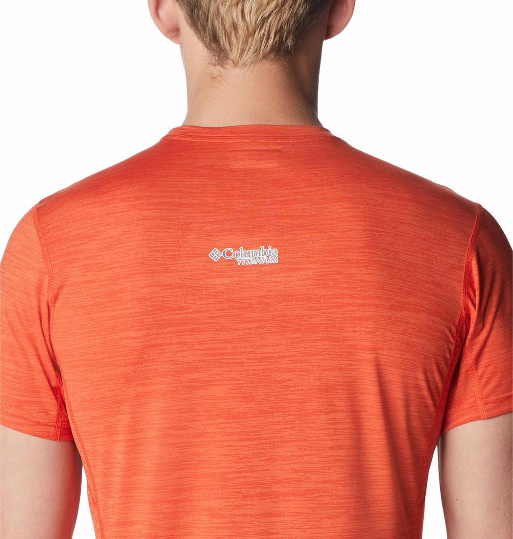 Columbia Men Orange M Titan Pass Graphic T-Shirt