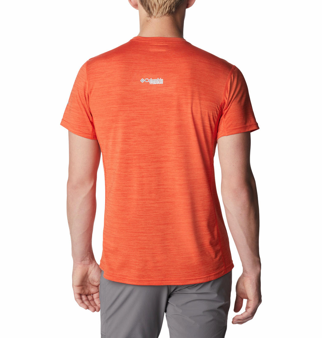 Columbia Men Orange M Titan Pass Graphic T-Shirt
