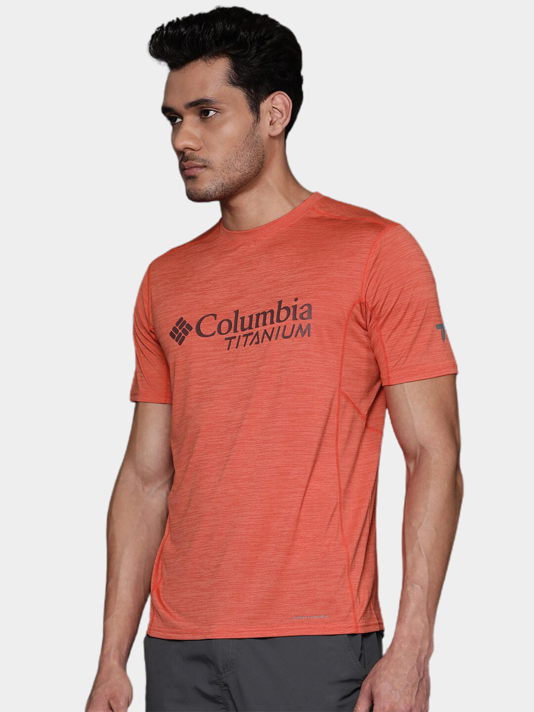 Columbia Men Orange M Titan Pass Graphic T-Shirt