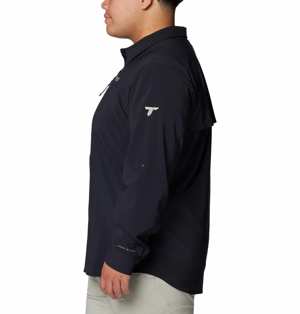 Columbia Mens Black Summit Valley Woven Long Sleeve Shirt