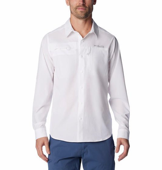 Columbia Men White Columbia Men Summit Valley Woven Long Sleeve Shirt