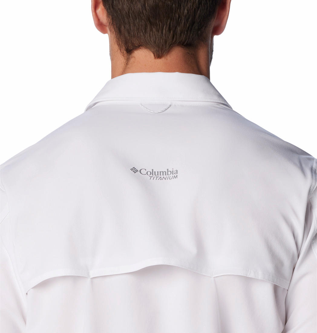 Columbia Men White Columbia Men Summit Valley Woven Long Sleeve Shirt