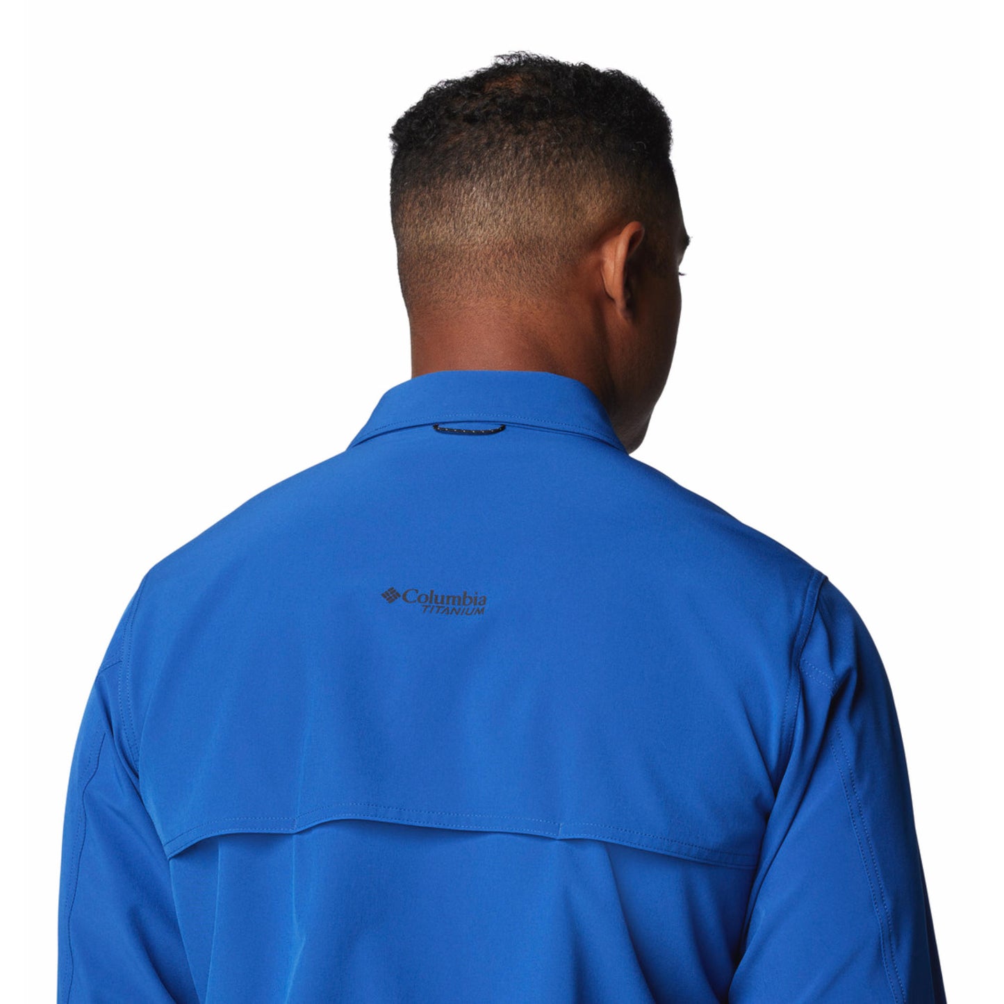 Columbia Mens Blue Summit Valley Woven Long Sleeve Shirt