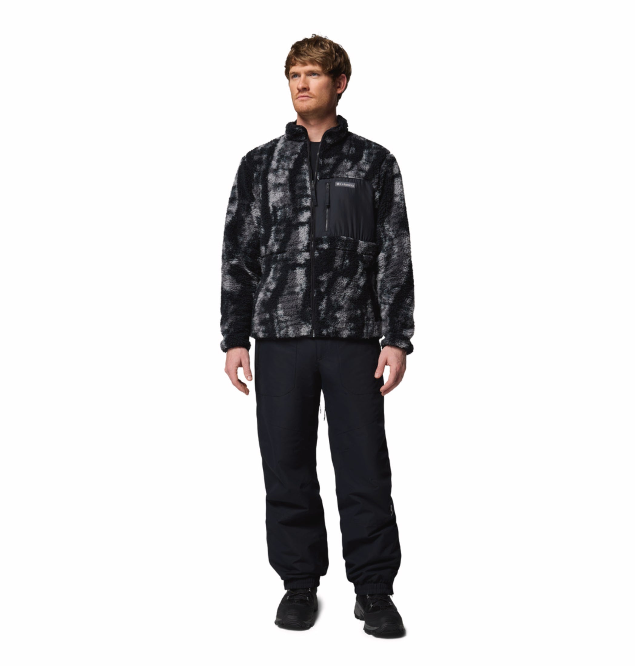 Columbia Men Black Winter Pass Reversible Fleece Jacket