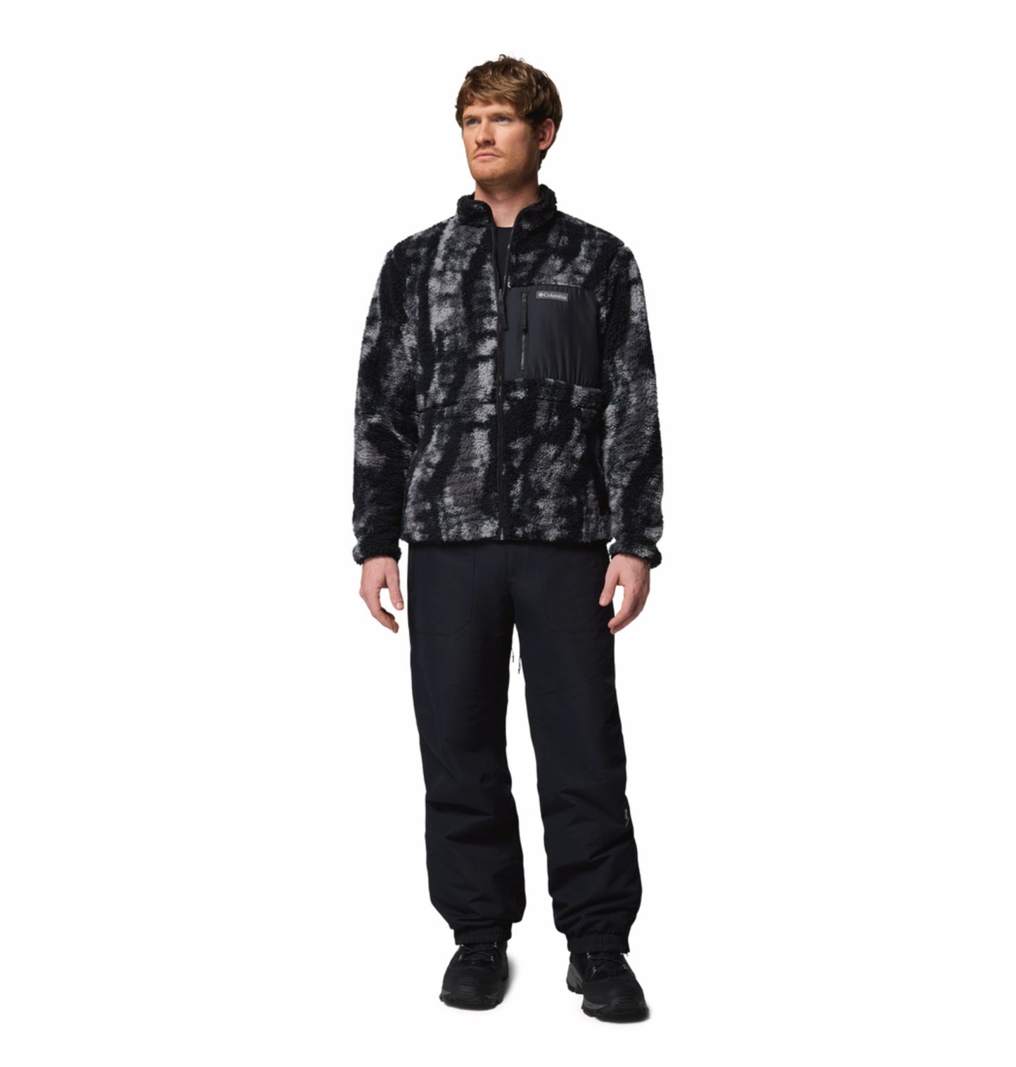 Columbia Men Black Winter Pass Reversible Fleece Jacket