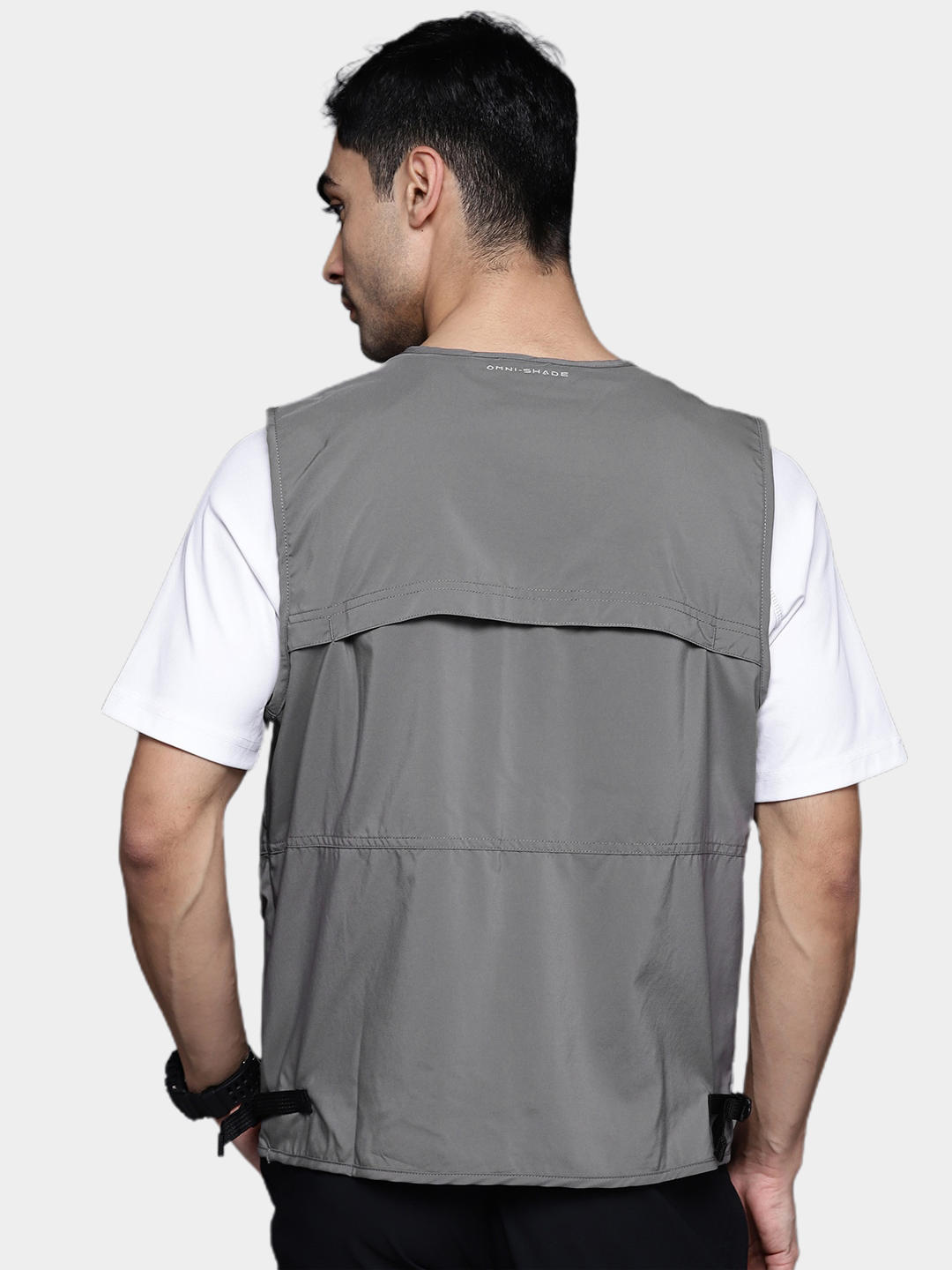 Columbia Men Grey Silver Ridge Utility Vest