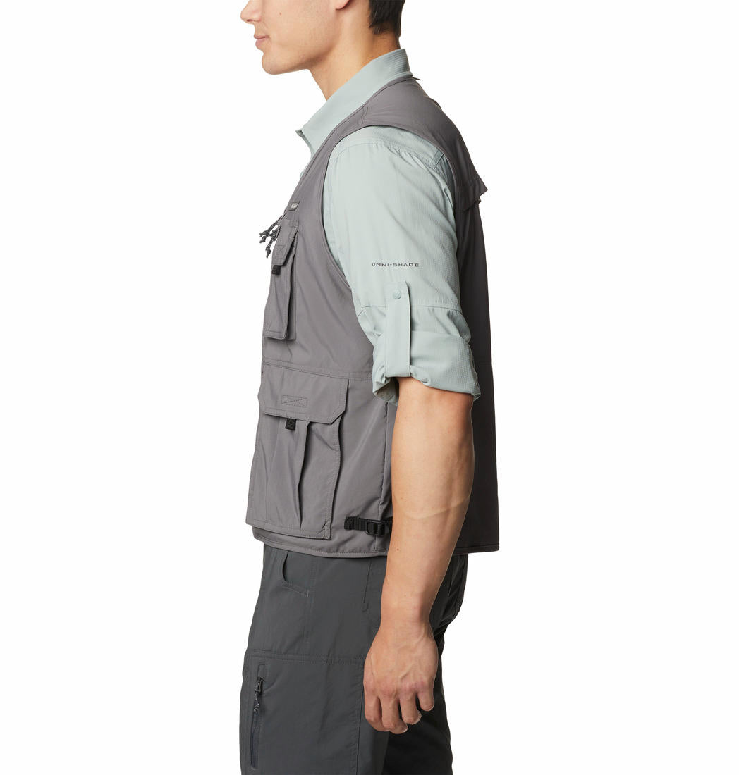 Columbia Men Grey Silver Ridge Utility Vest