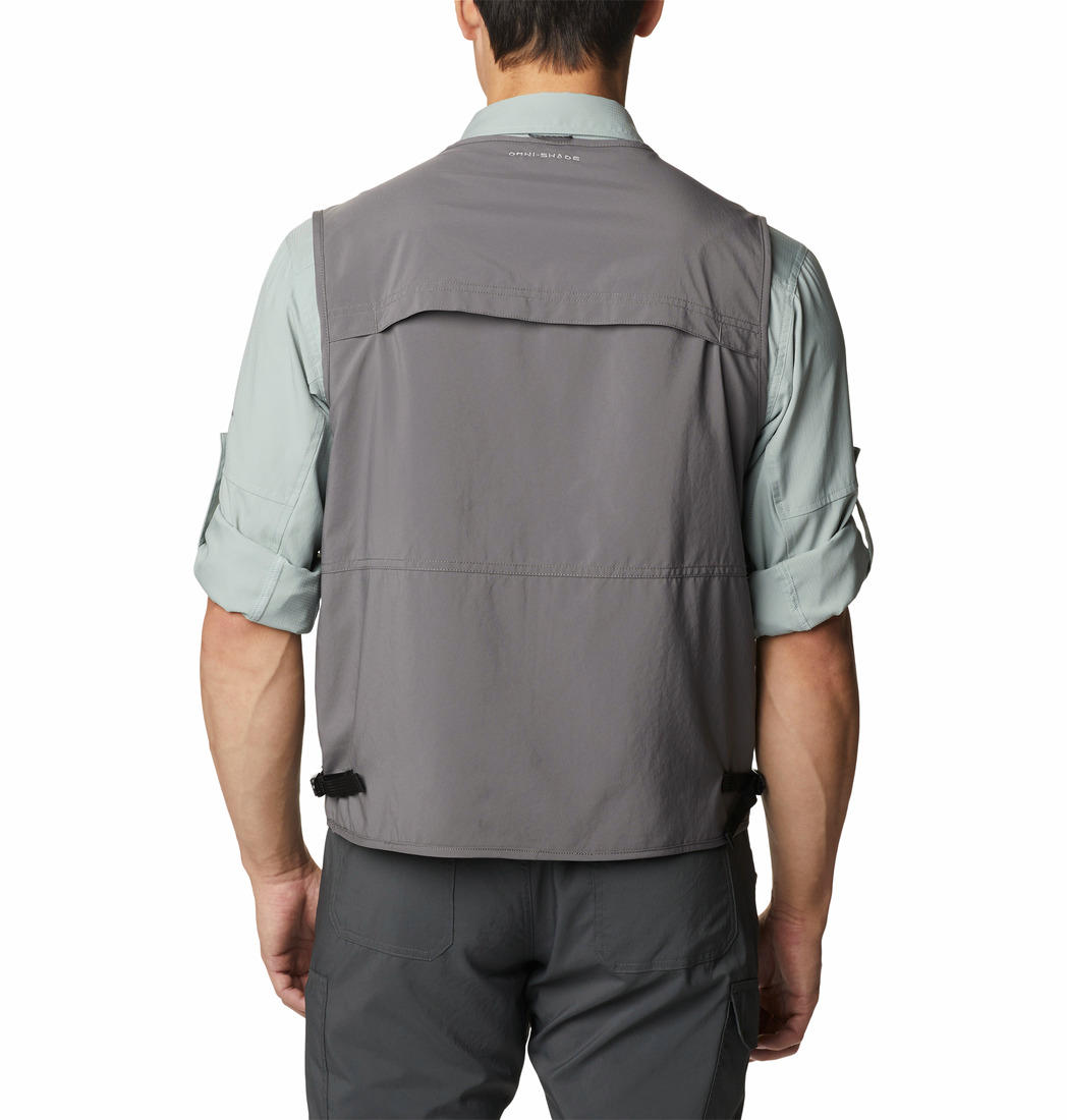 Columbia Men Grey Silver Ridge Utility Vest